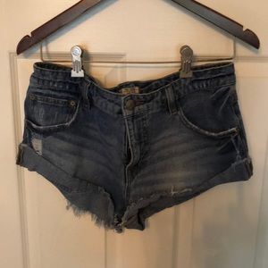 Free people jean shorts 27